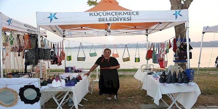 Küçükçekmece Belediyesi Kadın Emeği Pazarı, göl kenarında vatandaşlarla buluşuyor