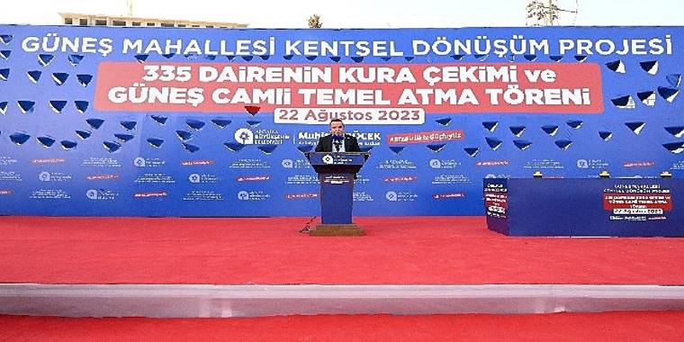 Güneş Mahallesi Kentsel Dönüşümü'nde çifte sevinç