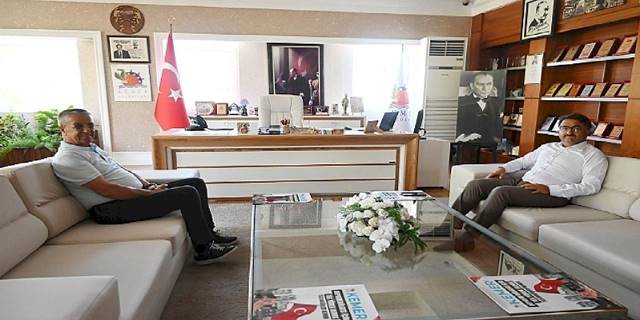 Kaymakam Çam'dan Başkan Topaloğlu'na ziyaret