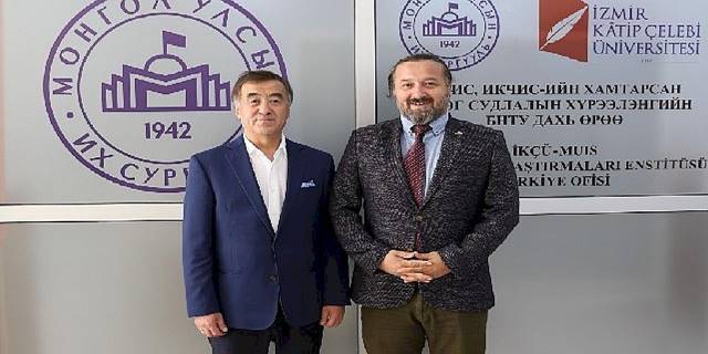Moğolistan Büyükelçisinden İKÇÜ'ye Ziyaret