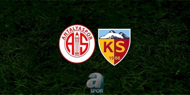 Antalyaspor - Kayserispor CANLI İZLE (Antalyaspor - Kayserispor canlı anlatım)