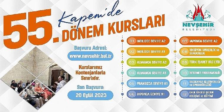 KAPEM'de 55. Dönem Kursları için kayıtlar başladı