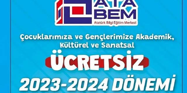 Atatürk Bilgi Eğitim Merkezi (ATABEM) 2023-2024 Dönemi kurs kayıtları başlıyor