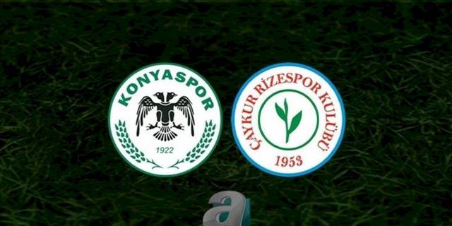 Konyaspor Çaykur Rizespor maçı CANLI İZLE (Konyaspor-Çaykur Rizespor canlı anlatım)