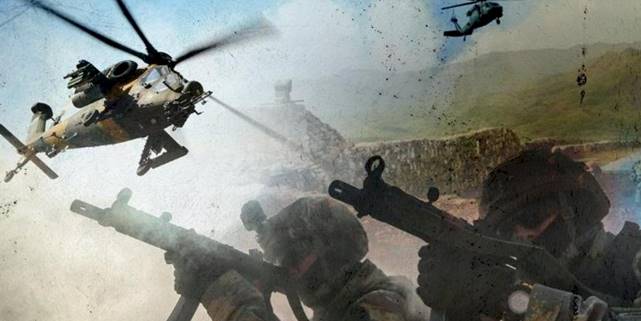 Hava ve karadan ortak operasyon: 4 terörist etkisiz