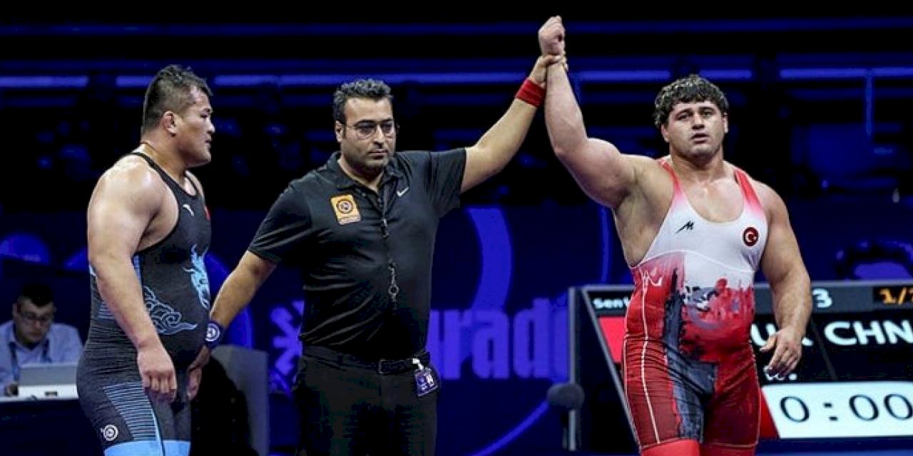 Milli güreşçi Rıza Kayaalp Dünya Güreş Şampiyonası'nda finale çıktı