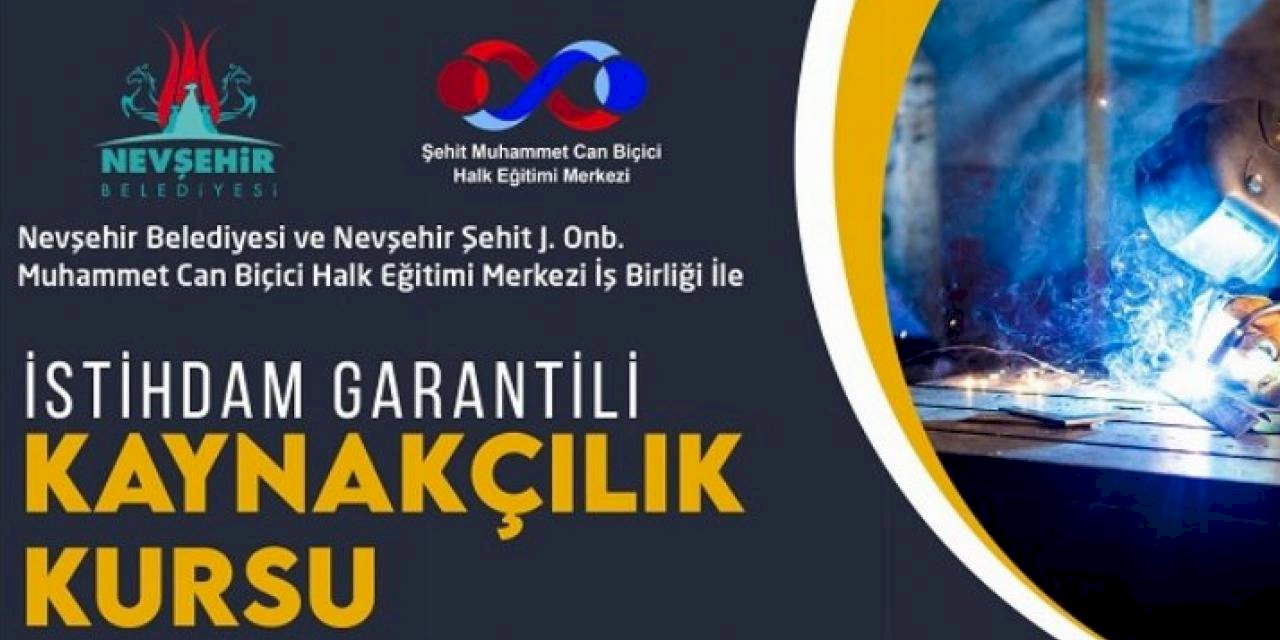 Nevşehir Belediyesi'nden istihdam garantili kurs