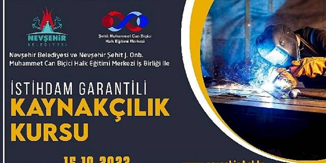 İstihdam garantili kaynakçılık kursu için başvurular başladı