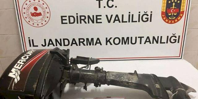 Enez'de tekne motoru hırsızlığı: 2 tutuklama