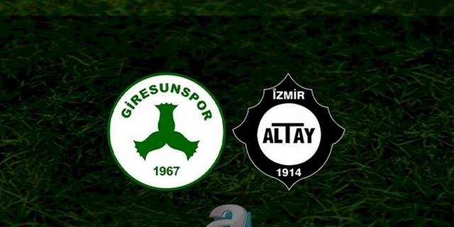 Giresunspor - Altay maçı ne zaman? Saat kaçta? Hangi kanalda? | Trendyol 1. Lig