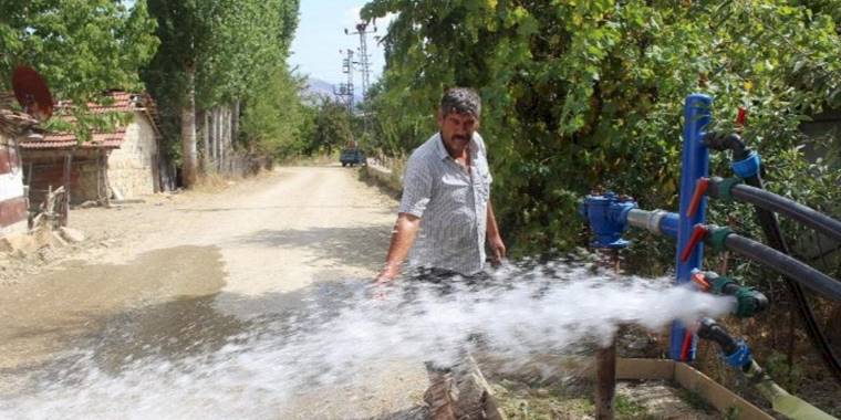 Çiftçinin sulama sırası dönemi bitti