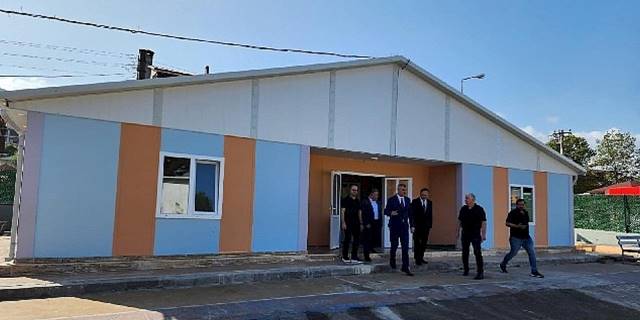 Yazlık Tabosan İlkokulu Prefabrik Okul Binası da Tamamlandı