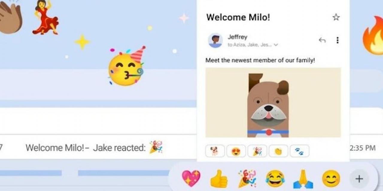 Gmail Emoji Tepkileri Ekim Sonunda Mobile ve Masaüstüne Geliyor