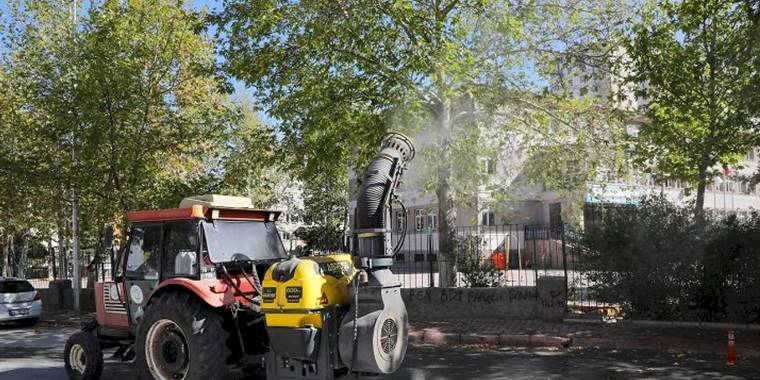 Kayseri Talas Belediyesi'nden haşeratla etkin mücadele