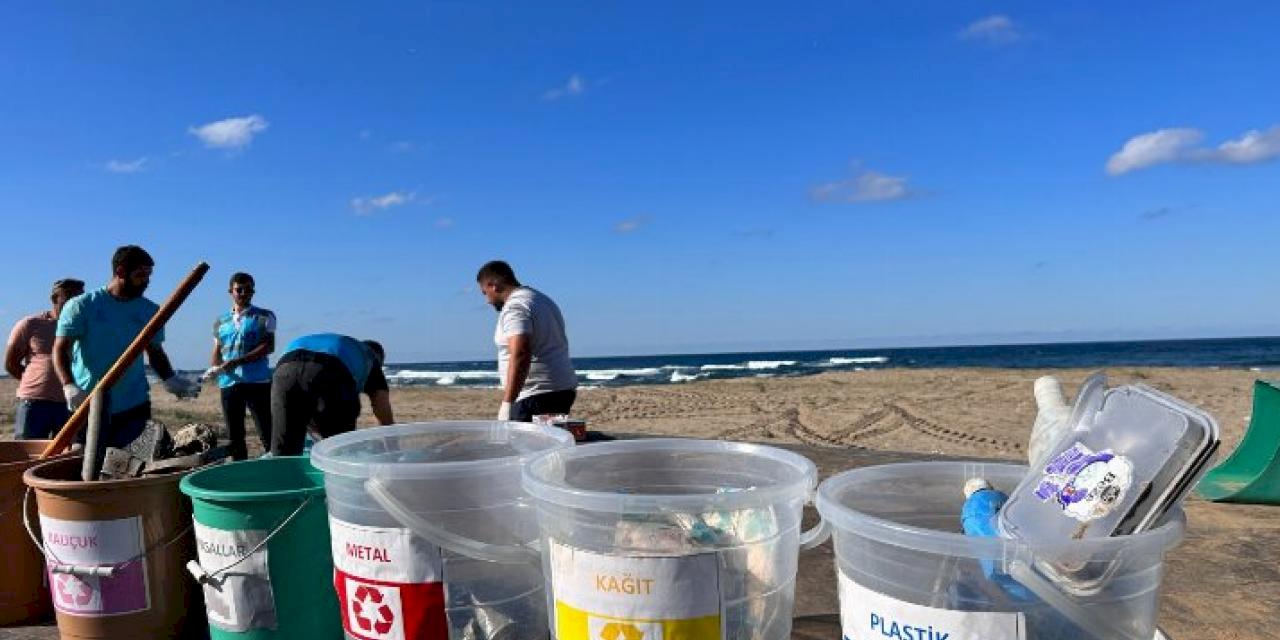 Uzunkum'dan 315 kilogram atık çıktı!