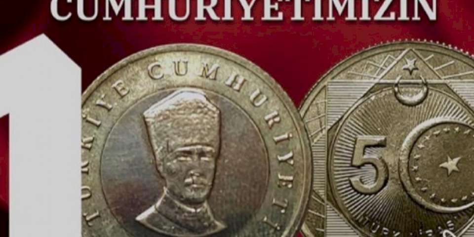 Darphane yeni 5 TL madeni parasını tanıttı