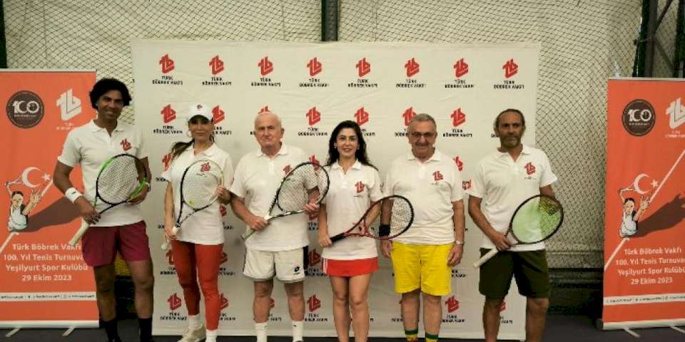 Türk Böbrek Vakfı'ndan 100. yıla özel tenis turnuvası