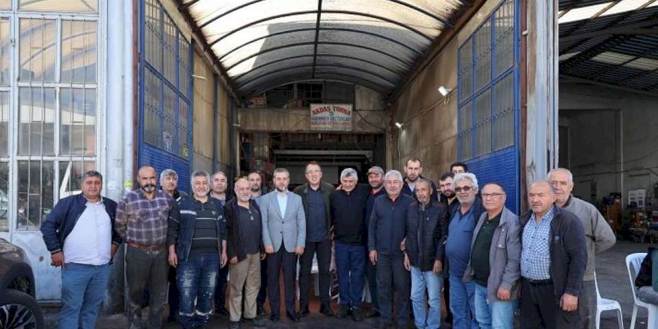 Nevşehir protokolünden esnaf buluşması