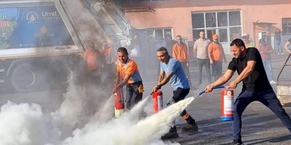 Muratpaşa’da yangın tatbikatı