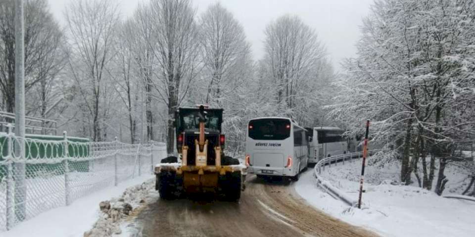 Kocaeli'nin kar kaplanları iş başında