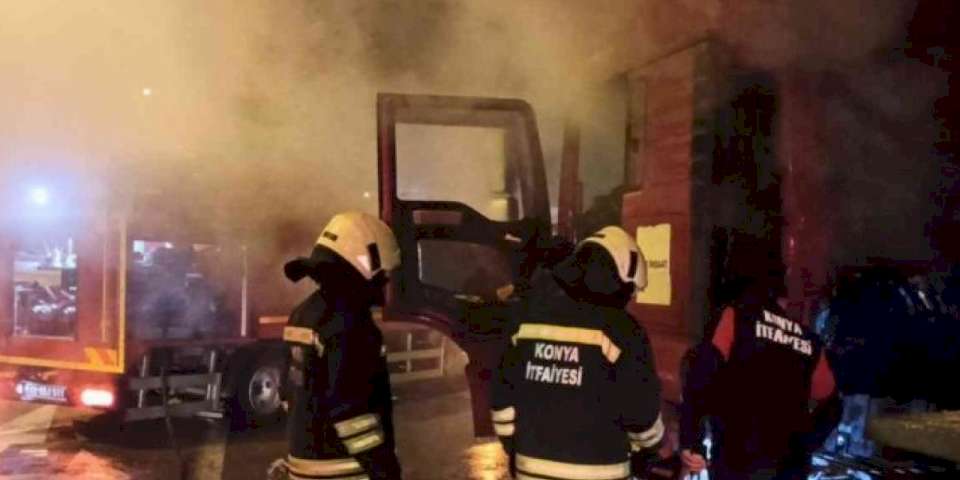 Konya'da güvenlik görevlisinin dikkati faciayı önledi