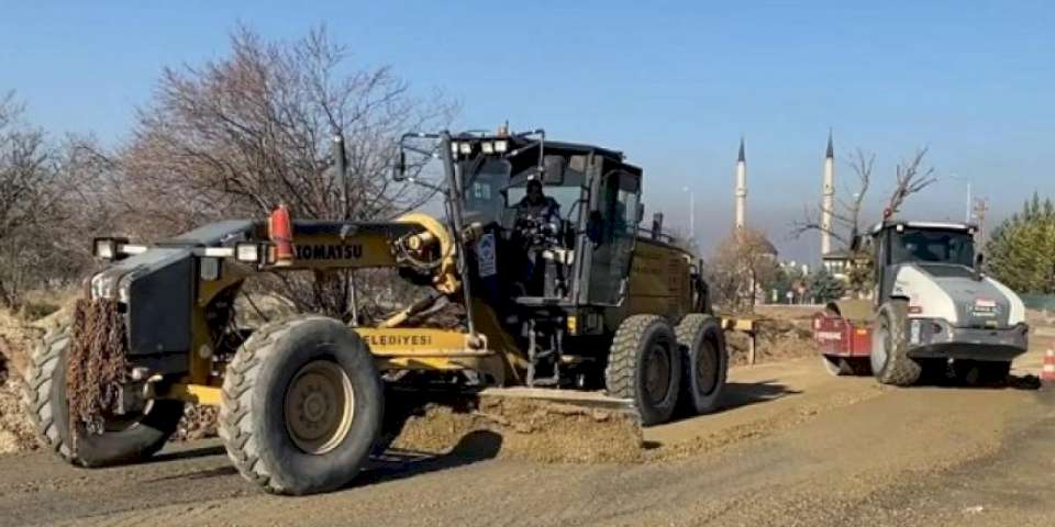 Kayseri Melikgazi'de asfalt çalışmaları tam gaz