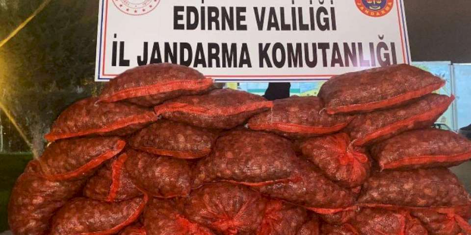 Edirne Jandarması 600 kilogram kaçak midye ele geçirdi