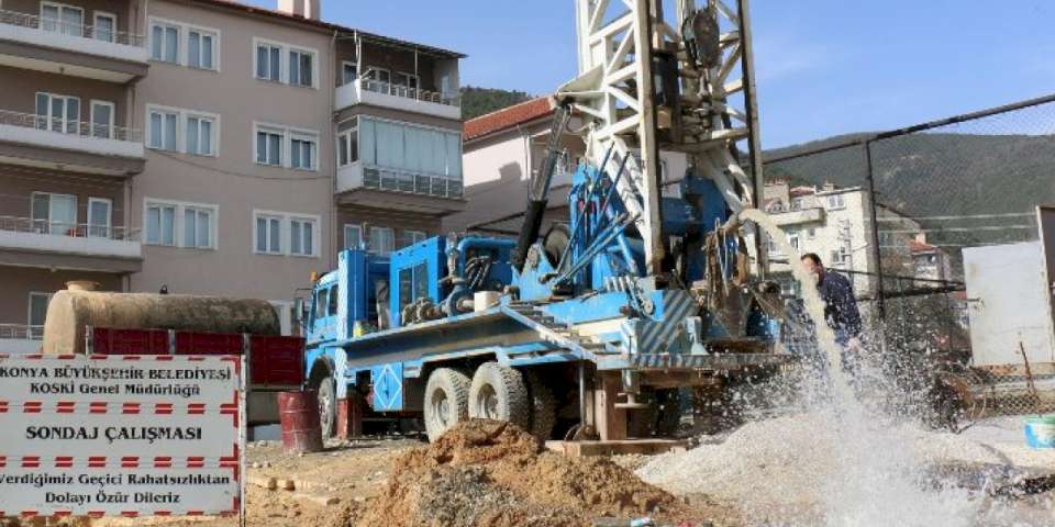 Konya'da yüksek debili sondajlar ihtiyacı gideriyor