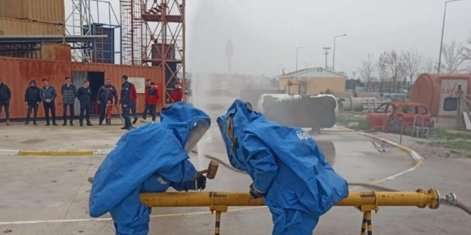 Kocaeli İtfaiyesi'nden KBRN eğitimi