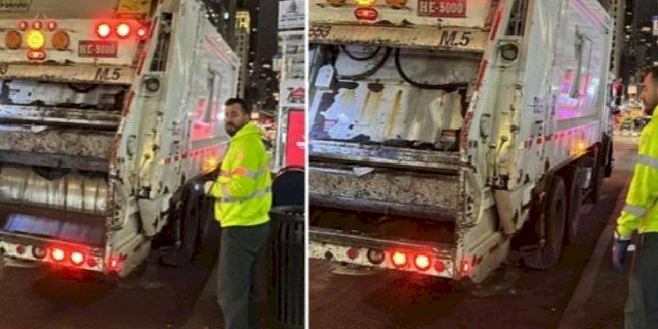 New York'ta çöpçülerden yılbaşı mesaisi