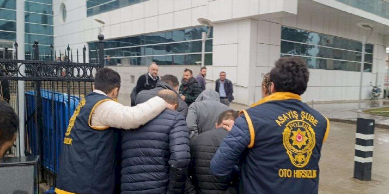 Kombi hırsızlık şüphelileri adliyeye sevk edildi