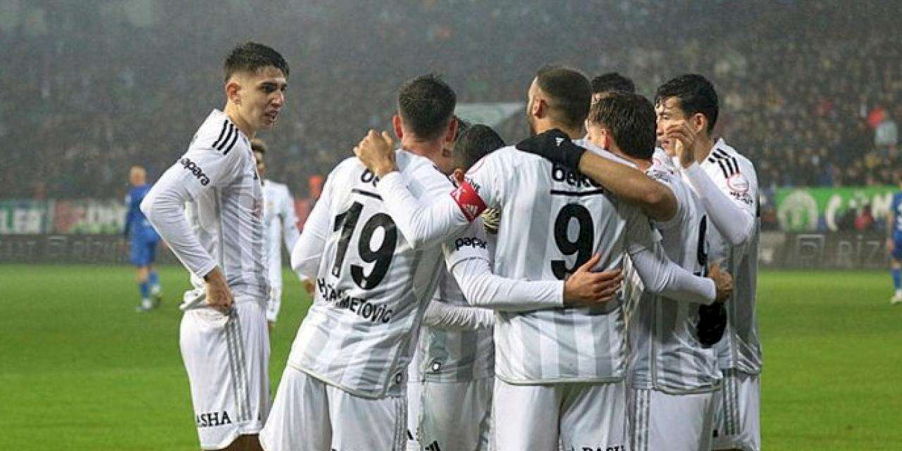 Çaykur Rizespor 0-4 Beşiktaş (Maç Sonucu) Kartal Rize'de canlandı!