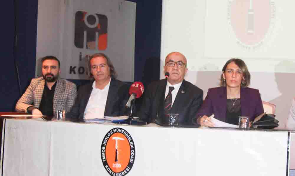 Konya'da Jeoloji Mühendisleri Genel kurulu yapıldı