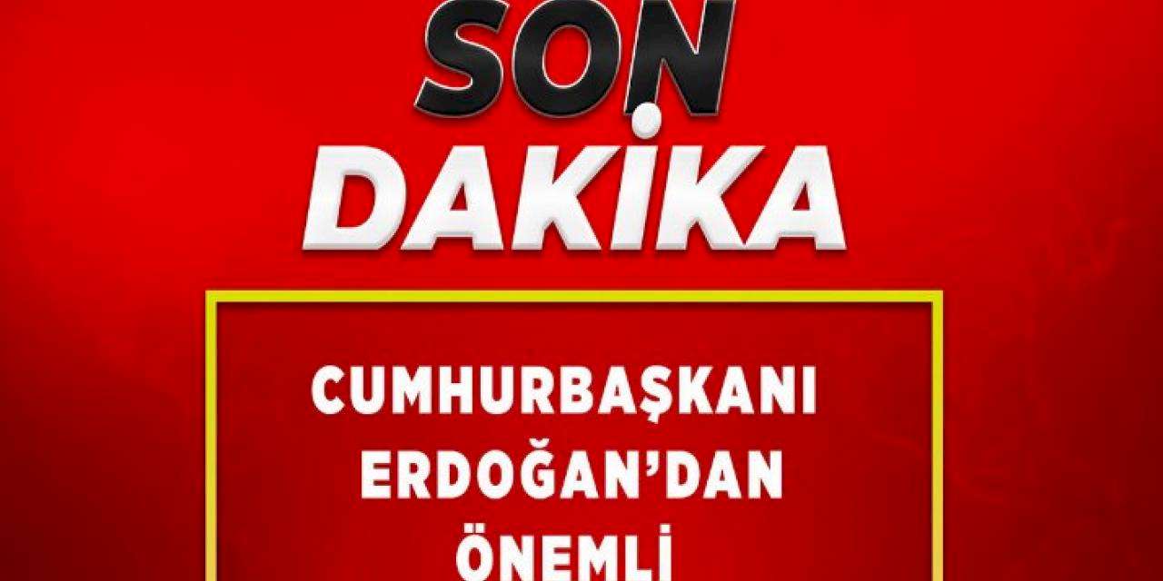 Cumhurbaşkanı Erdoğan'dan Kabine sonrası açıklama (CANLI)