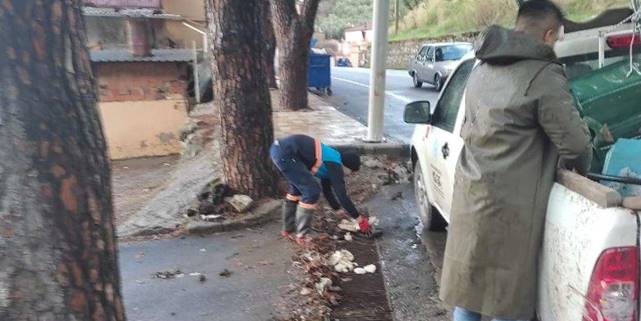 Manisa'da MASKİ'den yağış mesaisi