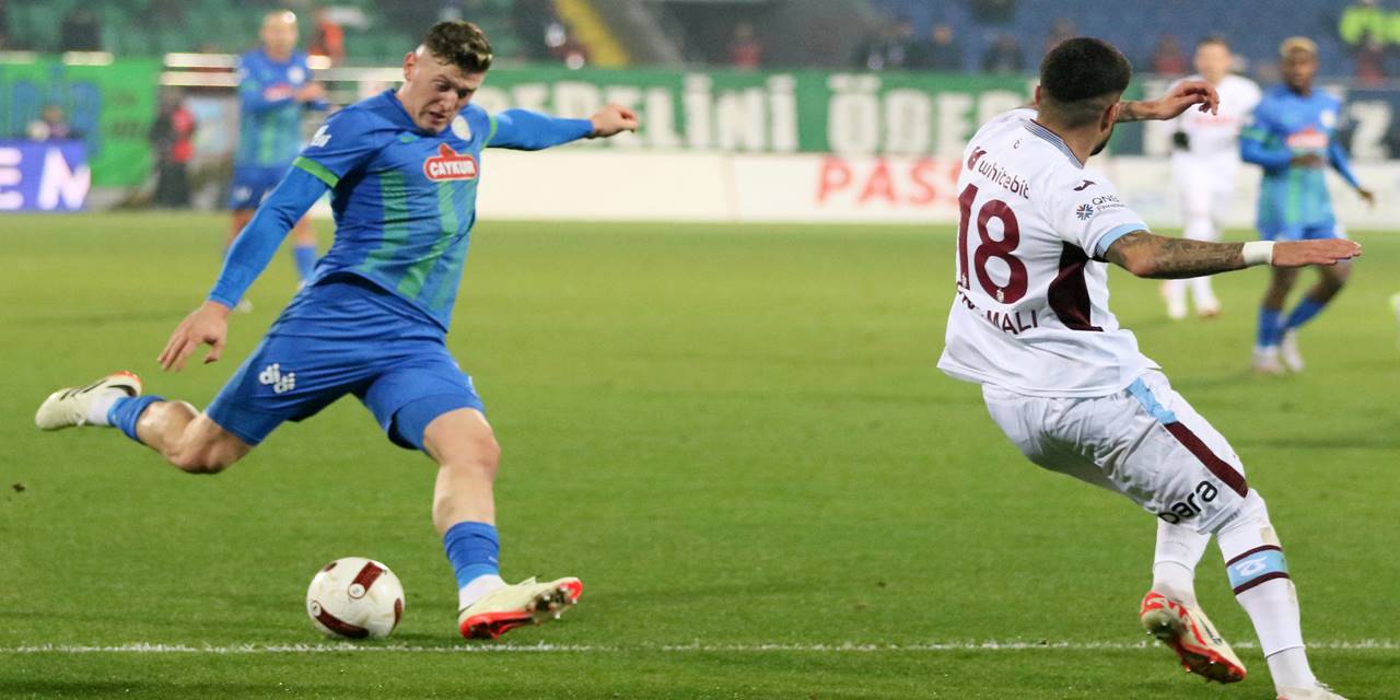 Çaykur Rizespor 1-0 Trabzonspor (Maç Sonucu) Rize kendi evinde kazandı!