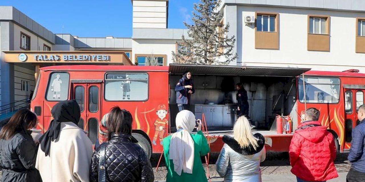 Talas personeline yangın eğitimi