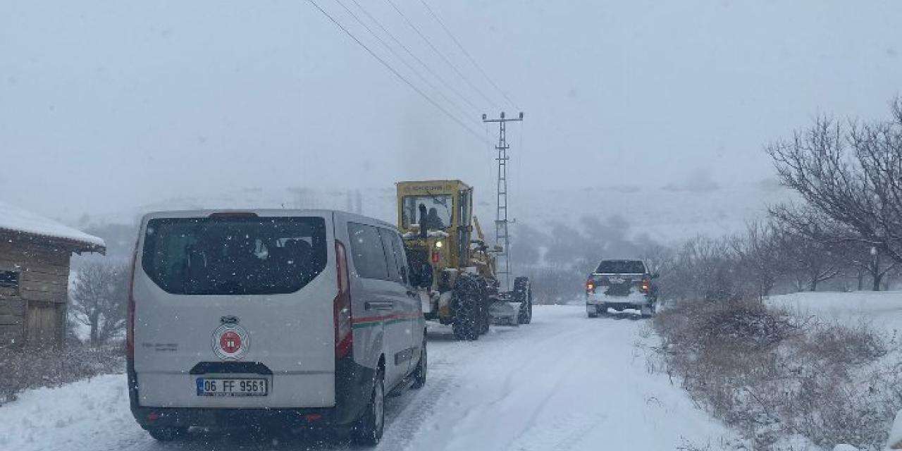 Malatya'da 21 mahallede kar küreme seferberliği