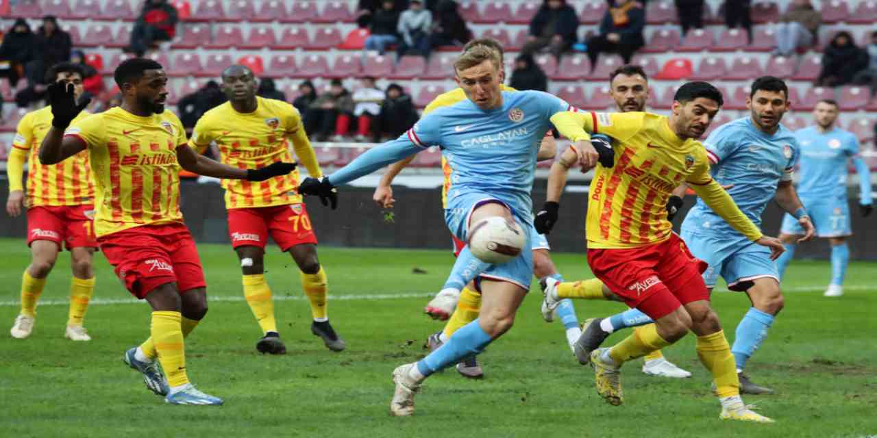 Mondihome Kayserispor 1-1 Bitexen Antalyaspor (Maç Sonucu)