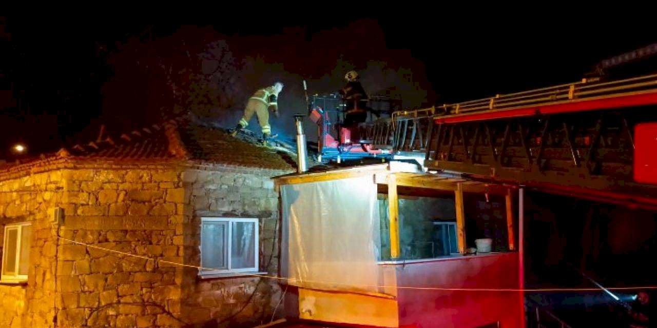 Keşan Çamlıca'da yangın