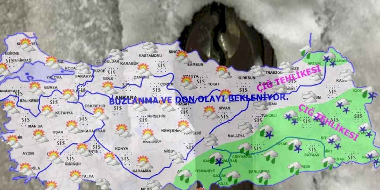 Meteoroloji'den buzlanma ve don uyarısı