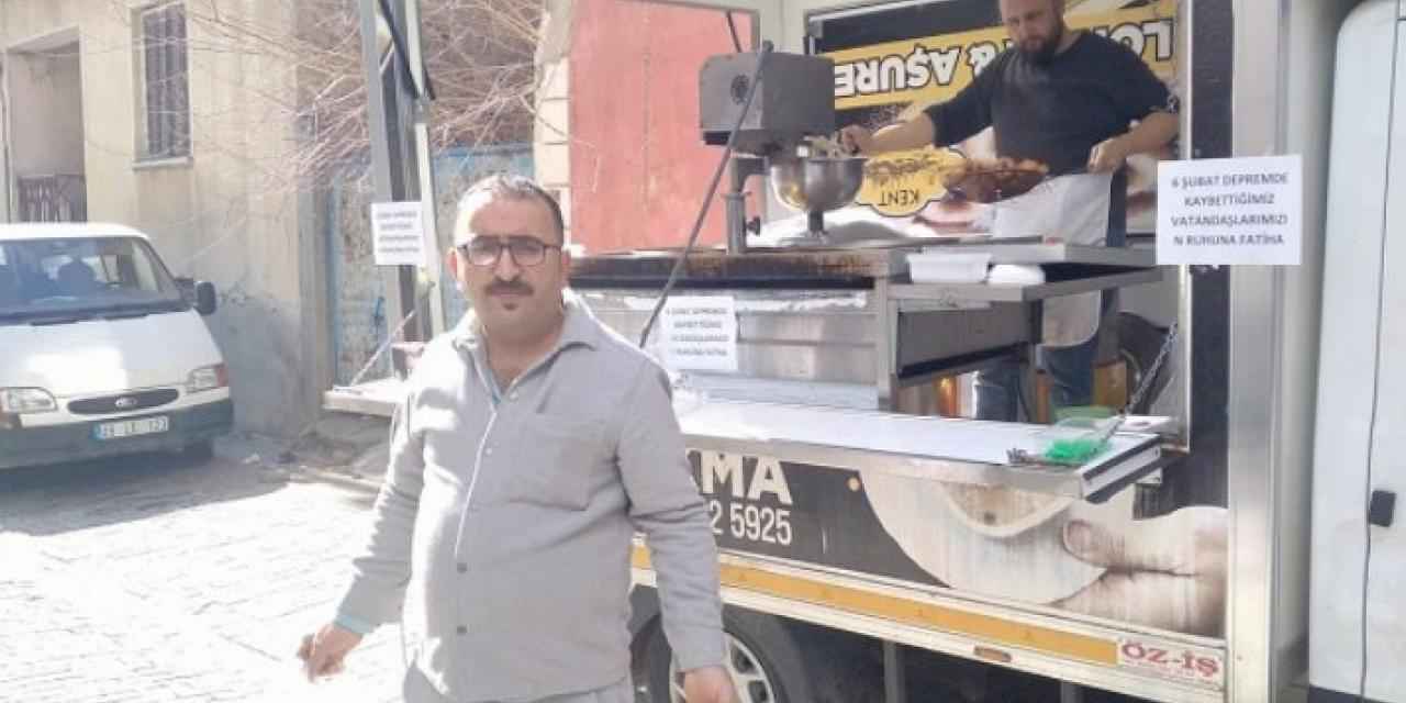 Depremzede esnaf 'Bu gün kapalıyız' diyerek lokma dağıttı