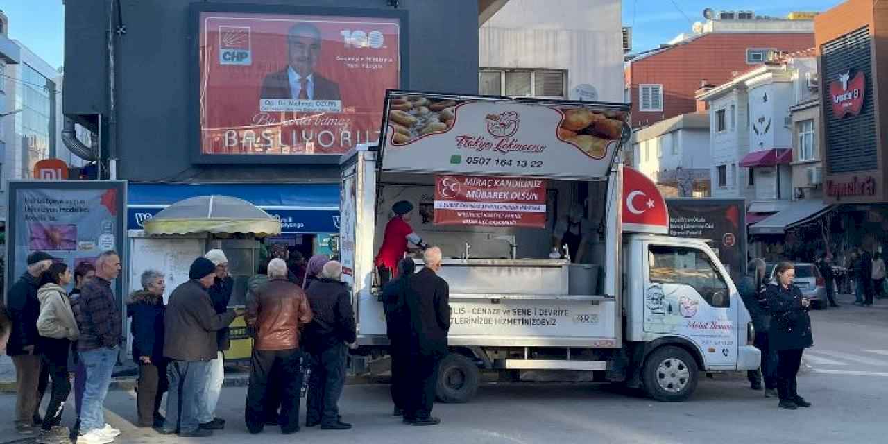 MHP’den Miraç Kandili ve 6 Şubat depreminin yıldönümü nedeniyle lokma dağıtımı