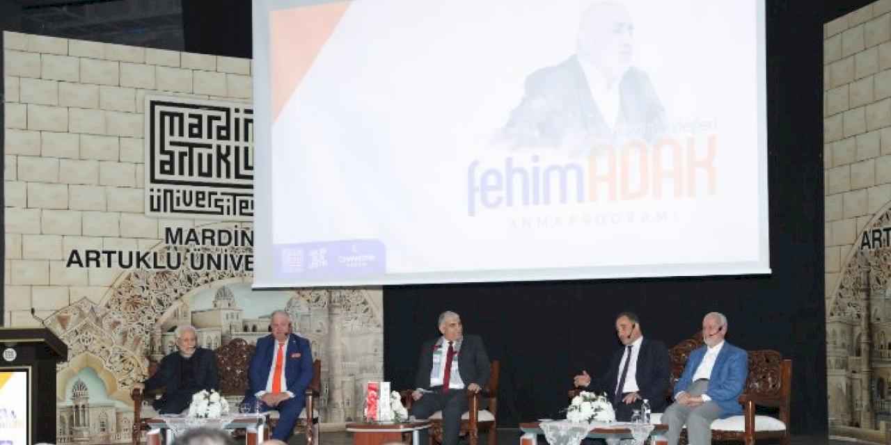 Mardin'de eski bakanlardan Fehim Adak için anma programı düzenlendi