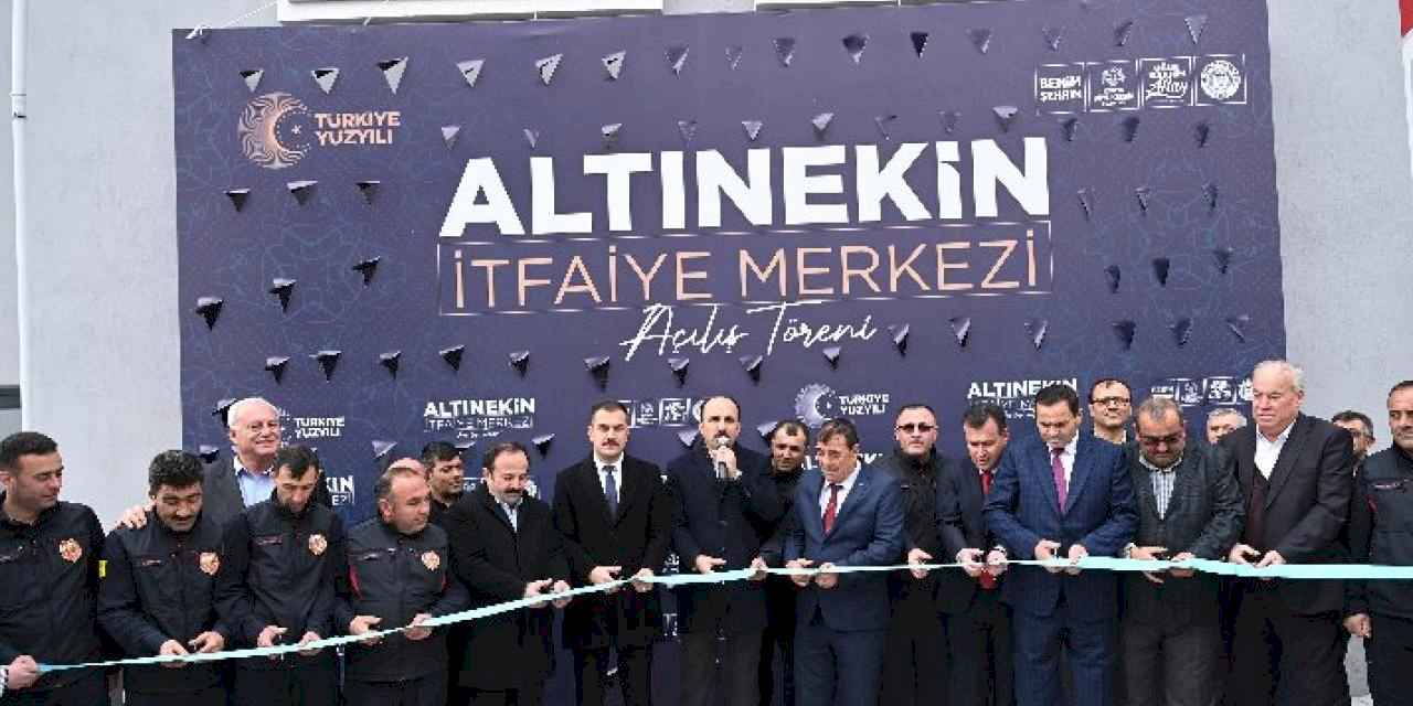 Başkan Altay itfaiye merkezi açılışına katıldı