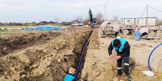 Manisa Elderek Mahallesine içme suyu hattı döşendi