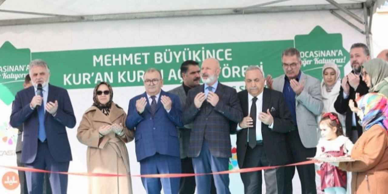 Kayseri Kocasinan'da Mehmet Büyükince Kur'an Kursu açıldı