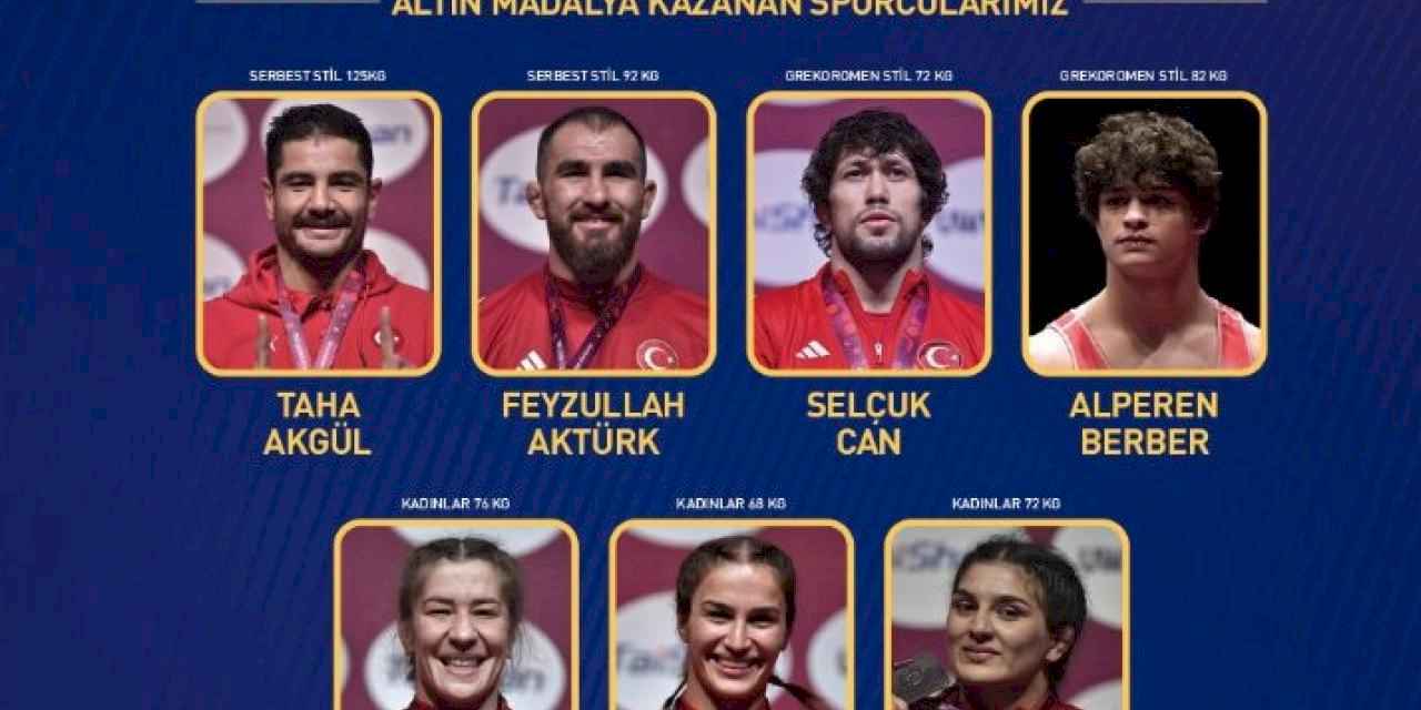 Cumhurbaşkanı Erdoğan’dan millî güreşçilere tebrik