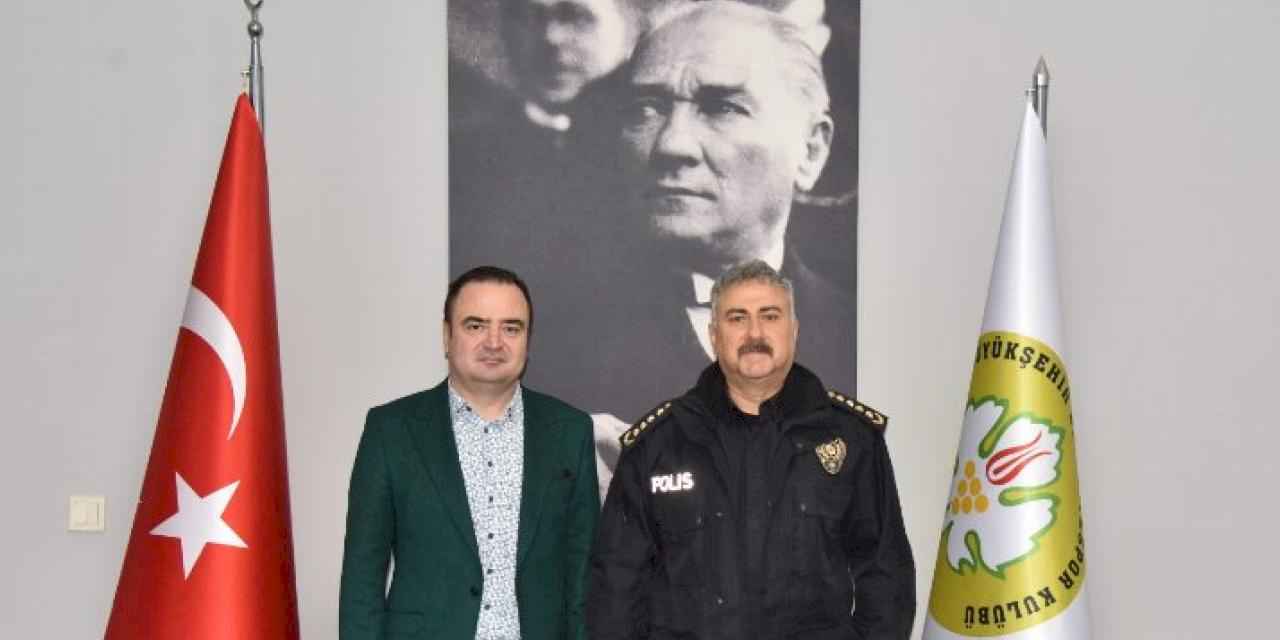 Manisa İl Emniyet Müdürü Aktaş’tan Manisa BBSK’ya ziyaret