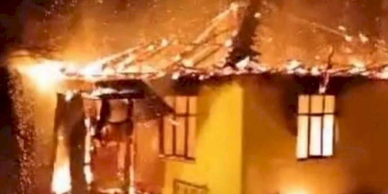 Düzce Yığılca'da müstakil ev küle döndü!